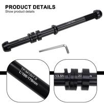 Adjustable Width Bike Trainer Thru Axle Skewer for Easy Bicycle Compatibility P1.75 black
