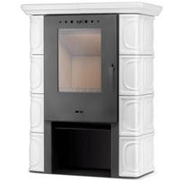 Koklinis židinys ELDUR 11kW Balta spalva