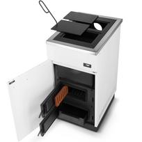 Krosnelė su vandens kontūru - MEGAL 10kW smėlio spalvos Balta spalva