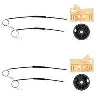 Glass Repair Set-Right-Left-SET-2-Door for Renault Clio