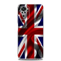Phone Case For Xiaomi Redmi Note 13 12 5G 9S 9 8 10 11 Pro Plus 4G 9T 13C 12C10C 9C 9A 7 Clear Cover England UK flags Redmi Note 9T red