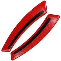 Car Bumper Reflective Warning Strip Sticker Wheel Rim Eyebrow Warn Light Reflector Protective Sticker Scratch Universal Paster
