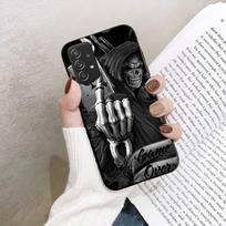 Grim Reaper Skull Skeleton telefono dėklas, skirtas Samsung Galaxy A02 A12 A21 A22 A32 A41 A42 A51 A71 A72 Shell SamsungA224g black