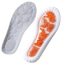 Sports Insole PU Air Cushion for Breathability, Comfort, Shock Absorption, Thickened Soft Elastic Men's and Women's Running Insoles 41-42 white