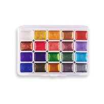 1 dėžutė 1 ml akvarelinių dažų metalo blizgučiai akvarelės pigmento nešiojama ryškių kietų dažų dėžutė menininkams 20 Color