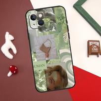 Matcha Sage Green Love Heart Case For iPhone X XR XS Max 12 13 Mini 7 8 Plus SE 2020 11 12 13 14 15 Pro Max Back Cover iPhone 12Pro MAX beige