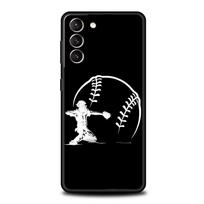 Baseball Phone Case For Samsung Galaxy S23 Ultra S22 S21 S20 FE 5G S10 S10E S9 S8 Plus Note 20 Soft Silicone Cover Bumper Samsung S23