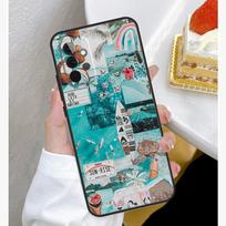 Summer Beach Collage Case For Samsung Galaxy A54 A34 A14 A15 A35 A55 A52 A32 A12 A51 A71 A33 A23 A13 A53 Coque Samsung A15 blue