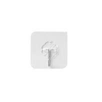 Pasted Hook Non-perforating Non-trace Viscose Transparent Kitchen Wall Hook Pasted Wall 6*6cm skaidri