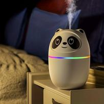 Nešiojama LED lemputė mini mielas 220 ml h2o purškiamas drėkintuvas Dvigubas drėkinimas Aromaterapija Eterinių aliejų difuzorius Automobilinis USB oro drėkintuvas žalia