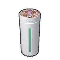 Wireless Car Air Humidifier Portable 300ML USB Rechargeable  Diffuser Mist Maker for Home Bedroom with RGB LED Colorful Lights white