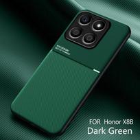 Rugged Non-Slip Portective Case for Honor X8b X8a X8 5G Cover Car Magnetic Suction Holder Business Full Protection Cover For Honor X8a 5G raudona