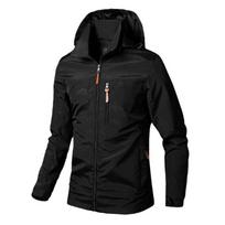 Mens Windbreaker Jackets Waterproof Military Hooded Raincoat Men's Sportswear Outdoor  Soft Shell Jacket S žalia