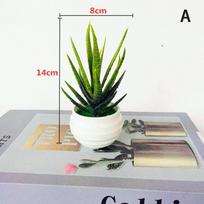 Mini Artificial Bonsai Small Simulated Tree Pot Plants Office Table Ornaments 14*8cm