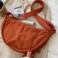 Casual Nylon Hobos Crossbody Bag for Women Designer Shoulder Bags Large Capacity Tote Lady Travel Shopper Bag Female Purses oranžinė
