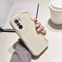 Madingas vienspalvis kreminis dėklas, skirtas Xiaomi Poco F3 F4 F5 F6 X6 X5 X3 M3 M6 Pro C65 C61 C55 C50 Mi 11 12 13 Lite 14 12T Pro Soft Clear TPU telefono dėklas Xiaomi Mi 11 balta