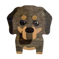 „Hans-Dachshund“ augintinio akinių stovas mieli mediniai papuošalai, skirti darbalaukio dekoravimui One Size