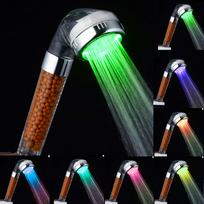 RGB 7 Spalvinga LED lemputė Vandens vonia Vonios filtravimo dušas One size sidabras