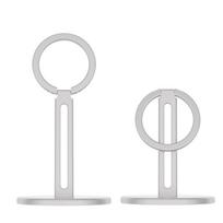 Magnetinis Magsafe mobiliojo telefono laikiklis iPhone1234 15 Cinko lydinys yra plokščias stalinis 360 laipsnių stovas sidabras