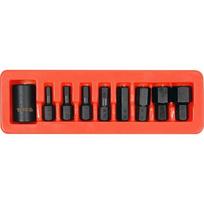 1/2" Smūginių antgalių rinkinys (HEX) (9vnt)
