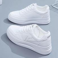 Platform White Shoes Women's Spring New Joker Student Board Shoes Low-Top Platform Casual Sneaker 35
