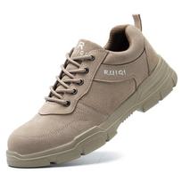 Labor Insurance Shoes Men's Breathable Anti-smashing and Anti-piercing Steel Bag Head Insulation 6KV Wear-resistant Safety Shoes 36