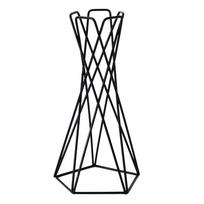 Šiaurės stiliaus oro augalų laikiklis Metalinis gėlių vazonų stovas Geometrinis geležinis Tillandsia laikiklis Stalas Namų sodo papuošalai juoda