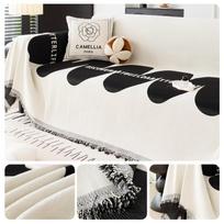 New Chenille Sofa Towel Cover Cloth One-piece Four-season Universal Sofa Cushion High-end Full Cover Universal Cover Blanket 180*130cm beige