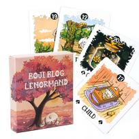 7*8cm Boji Blog Lenormand kortų kaladė Kiškio kelionė per likimą Tarot mėgėjams 36 kortelės