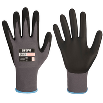 Pirštinės darbui aplietos nitrilo puta DRAKO