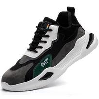 Labor Insurance Shoes Anti-smashing, Anti-piercing, Comfortable and Breathable Fly-woven Summer Shoes 36