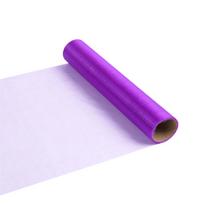 Tiulis ritininis gėlių vyniojimo tinklelis gėlių puokštė dovanų pakavimo reikmenys marlės užuolaidų ritinėlis vestuvių vakarėlio fonui violetinė