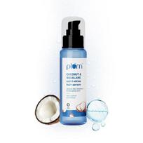 Plum Coconut & Squalane Hair Serum | For Dull, Dry and Frizzy Hair | with Vitamin E and Almond Oil,I Hair Serum I 75ml white