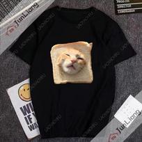 Cute Cats Humor Unisex marškinėliai, skirti Unisex drabužiams Hip Hop marškinėliai trumpomis rankovėmis Huh Cat Meme Unisex drabužiai Unisex marškinėliai Streetwear L