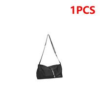 Portable Yoga Sports Tote Multifunction Fashion Sport Gym Storage Bag 600D Nylon Adjustable Strap for Weekend Training black