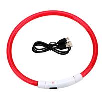 3 režimų šviečiantis įkraunamas šuns antkaklis LED USB katė šunys antkakliai nuimamas naktinis LED švytėjimas šuns pametimo prevencijos antkaklis naminių gyvūnėlių aksesuarai