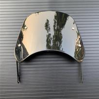 Priekinio motociklo priekinio stiklo deflektorius priekinis stiklas su metaliniu tvirtinimo kronšteinu universalus, skirtas Harley Honda Yamaha Kawasaki Suzuki juoda
