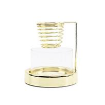 Yousheng Palo Santo Holder Metal Glass Incense Burner for Burning Palo Santo Salvia Easy to Clean Incense Holder with Non-Slip Base for Meditation auksinė