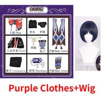 Game Anime Scaramouche Cosplay Wanderer Carnival  Halloween Party Hat Shoes Wig Set Kunikuzushi Cosplay Balladeer XXXL-(Suit+Wig+Hat) gray