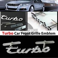 tur bo Logo 3D Metalinės automobilio priekinės grotelės ženkliuko grotelių emblema