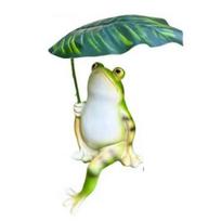 Varlės Statula Dekoras Derva Varlė su Lapu Skėčiu Figūrėlė Ornamentas Vandeniui atspari Mini Varlė Dekoratyvinė Skulptūra Sodui Kiemui Balkonui Frog