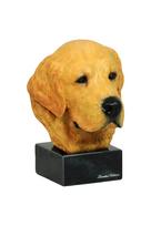 Auksinis retriveris - tapyta figūrėlė, statulėlė, figūra, pagaminta menininko, prekės ženklas Art-Dog