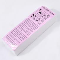 100Pcs Removal Nonwoven Body Cloth Hair Remove Wax Paper Hair Remove Epilator Wax Strip Paper white