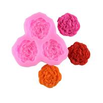 Bijūnų žiedų silikono formelės Vestuvių Cupcake Topper Fondant torto dekoravimo įrankis