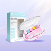 Electric nail polisher baby blue powder electric nail clipper baby nail clipper manicure set baby newborns baby care Kit mėlyna