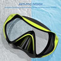 Snorkeling Diving Mask Kids Swimming Masks Scuba Snorkel Silicon Swimming Goggles Anti-Fog with Nose Cover Swim Glasses