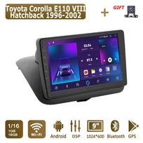 Android Carplay Car Radio For Toyota Corolla E110 VIII Hatchback 1996-2002 Multimedia Player Head Unit Stereo GPS Navigation BT WIFI 4+64GB 1+16GB brown