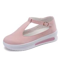 Large Size Summer Fashion Round Head Rocking Bottom Women'S Sports Style Platform Sandals Single Shoes 36 rožinė