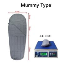 Outdoor Ultralight Camping Sleeping Bag Liner Travel Anti Dirty Comfortable Sleeping Bag Liner gray