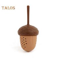 Laisvų lapų arbatos sietelis su rankena plono tinklelio silikono gumos arbatos infuzinis mini pušies kūgio formos arbatos virimo aparatas Daugkartinio naudojimo arbatos statesnis filtras. 1pc